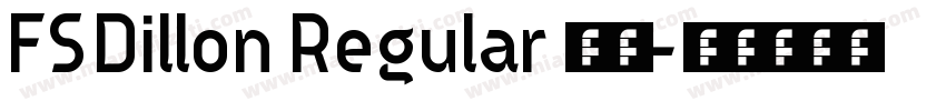 FSDillon Regular 字体字体转换
